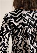 Bluse mit Grafikmuster light greige
