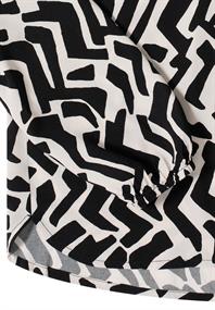 Bluse mit Grafikmuster light greige