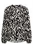 Bluse mit Grafikmuster light greige
