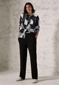 Bluse mit grafischem Muster black