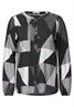 Bluse mit grafischem Muster black