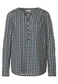 Bluse mit grafischem Muster meta lilac