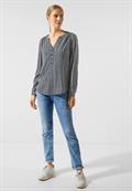 Bluse mit grafischem Muster meta lilac