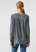 Bluse mit grafischem Muster meta lilac