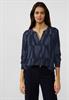 Bluse mit grafischem Print deep blue