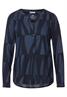 Bluse mit grafischem Print deep blue