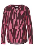 Bluse mit grafischem Print legend rose
