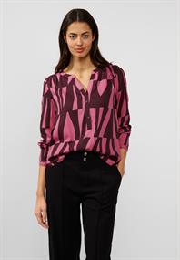 Bluse mit grafischem Print legend rose