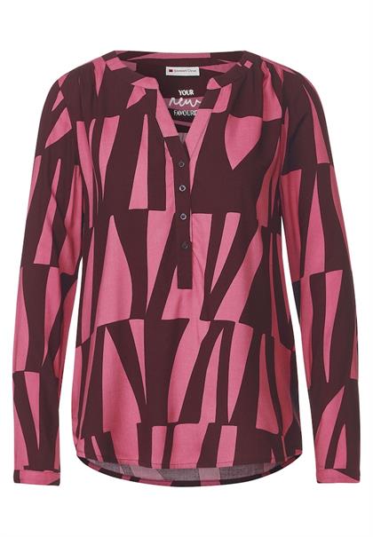 Bluse mit grafischem Print legend rose