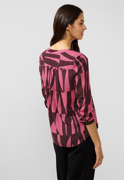 Bluse mit grafischem Print legend rose