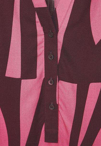 Bluse mit grafischem Print legend rose