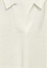 Bluse mit Jersey-Arm vanilla white