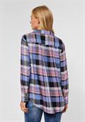Bluse mit Karomuster dazzling blue