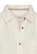 Bluse mit Kentkragen sand- white