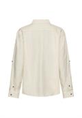 Bluse mit Kentkragen sand- white