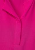 Bluse mit Klappenkragen nu pink