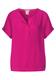 Bluse mit Klappenkragen nu pink