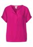 Bluse mit Klappenkragen nu pink