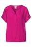 Bluse mit Klappenkragen nu pink