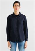 Bluse mit Knopfleiste deep blue