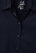 Bluse mit Knopfleiste deep blue