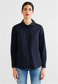 Bluse mit Knopfleiste deep blue
