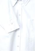 Bluse mit Knopfleiste white