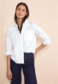 Bluse mit Knopfleiste white
