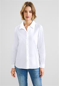 Bluse mit Knopfleiste white