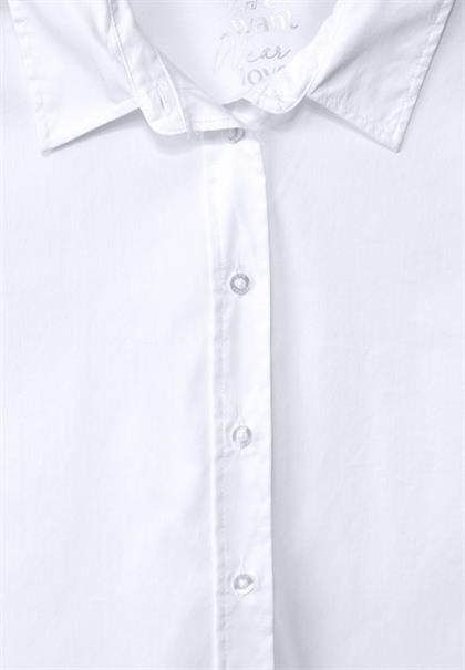 Bluse mit Knopfleiste white