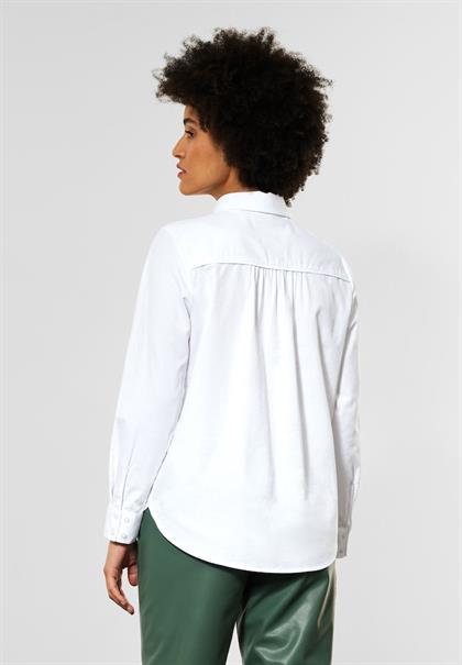 Bluse mit Knopfleiste white