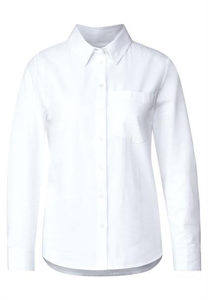 Bluse mit Knopfleiste white