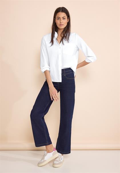 Bluse mit Knopfleiste white