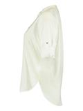 Bluse mit langem Ärmel white