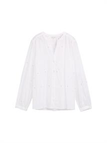 Bluse mit leichten Ballonärmeln multicolor stitching