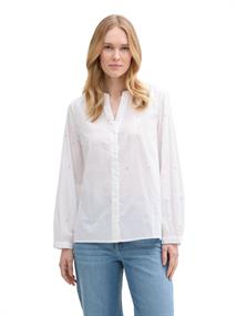 Bluse mit leichten Ballonärmeln multicolor stitching