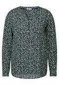 Bluse mit Minimal Print black