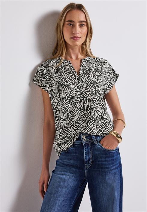 bluse-mit-minimal-print-pine-grove-green