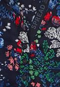 Bluse mit Minimalprint deep blue