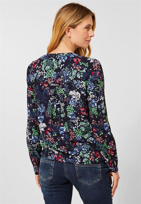 bluse-mit-minimalprint-deep-blue