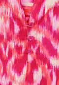 Bluse mit modernem Print pink sorbet