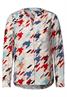 Bluse mit Multicolorprint vanilla white