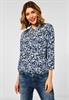Bluse mit Multicolour Print dark vintage blue