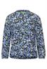 Bluse mit Multicolour Print dark vintage blue