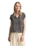 Bluse mit Muster abstract black grid design