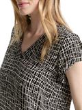 Bluse mit Muster abstract black grid design