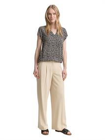 Bluse mit Muster abstract black grid design