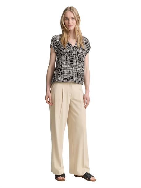 Bluse mit Muster abstract black grid design