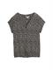 Bluse mit Muster abstract black grid design