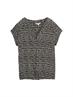 Bluse mit Muster abstract black grid design